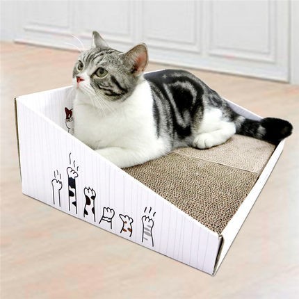 得酷 彩盒猫抓板 440*300*150*60mm