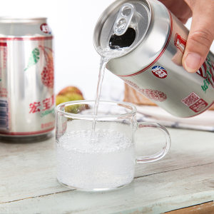 宏宝莱 荔枝味碳酸汽水 330ml*12罐 整箱装