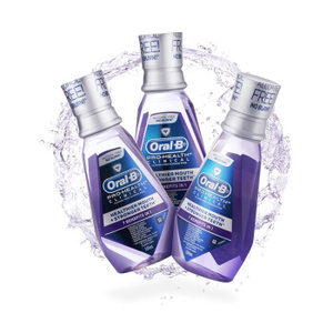 Oral-B 欧乐-B 牙龈专护漱口水 500ml 三瓶装 *3件