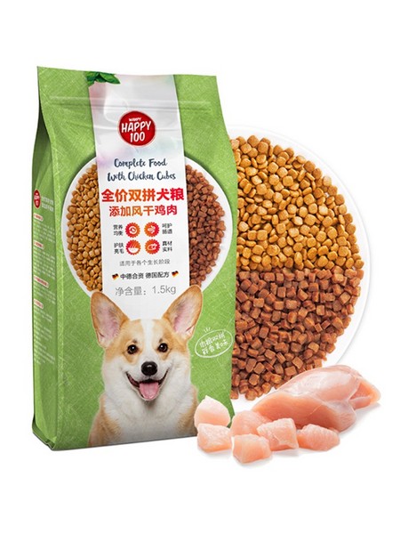 Wanpy 顽皮 牛肉双拼通用型狗粮 1.5kg *2件
