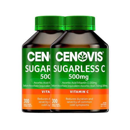 88VIP：CENOVIS 萃益维 进口维生素C咀嚼片 300粒*2瓶