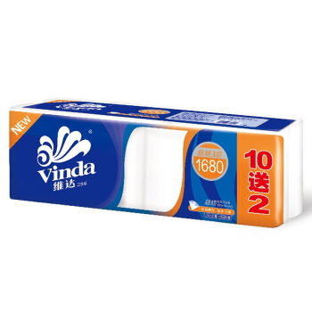 88VIP： Vinda 维达 超韧系列 无芯卷纸 3层*100g*40卷 *3件 118.53元（前5分钟