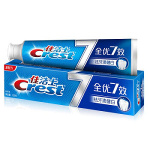京东PLUS会员： Crest 佳洁士 全优7效 祛牙渍健白 牙膏 120g *2件