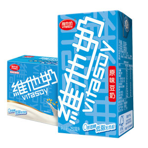 天猫超市 维他奶 原味豆奶 低脂肪0胆固醇 250ml*24盒
