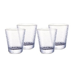 畅安 锤纹矮款玻璃杯 300ml*4