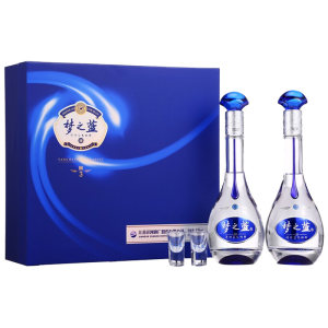洋河 蓝色经典 梦之蓝M3 52度 浓香型白酒 500ml*2瓶 礼盒装 928元包邮