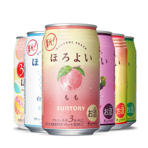 日本原装进口 三得利旗下 和乐怡HOROYOI 6口味 预调网红鸡尾酒 350mL*6罐