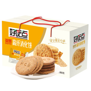 天猫超市 达利旗下 好吃点 高纤消化饼干 800g/箱 拍3箱29.85元吃货狂欢价