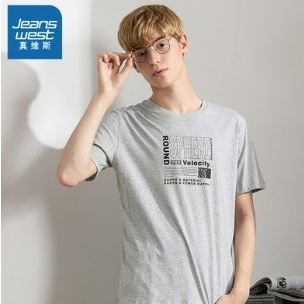 JEANSWEST JW-01-173TB588 男士印花T恤 *2件