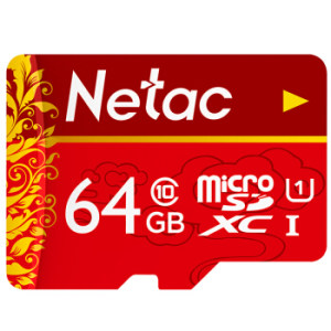 限地区： Netac 朗科 64GB Class10 TF内存卡 中国红
