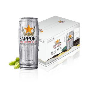 日本 三宝乐啤酒 札幌啤酒 650ml*6听