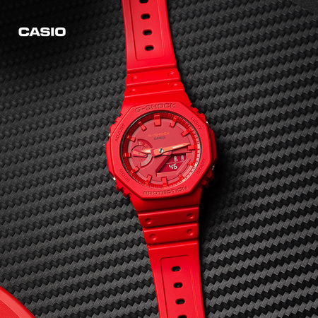 CASIO 卡西欧 GA-2100系列 GA-2100-4APR 男士石英表