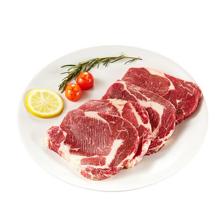 京东PLUS会员：澳纽宝 巴西原切眼肉牛排 3-4片 共500g *3件