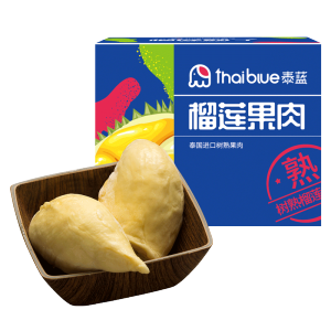 泰蓝 金枕榴莲 无壳纯果肉300g*3盒
