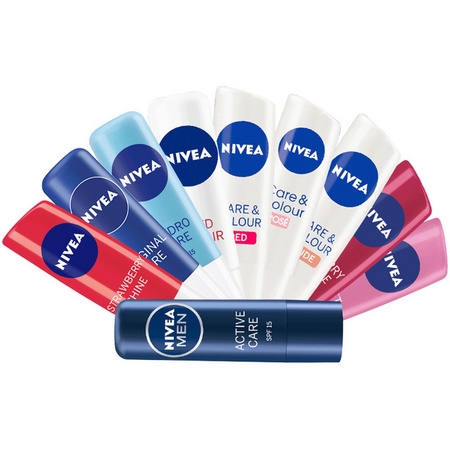 NIVEA 妮维雅 天然型无色润唇膏 4.8g