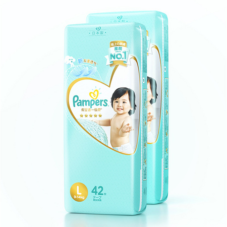 99大促、88VIP：Pampers 帮宝适 一级帮系列 纸尿裤 L84片 *2件