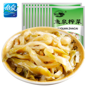重庆特产 鱼泉脆香榨菜丝 80g*20 袋 脆嫩爽口 5万4.9好评 26.8元团圆价