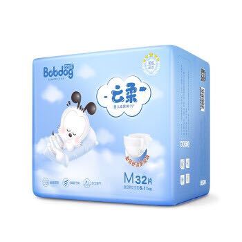BoBDoG 巴布豆 云柔婴儿纸尿裤 M32片