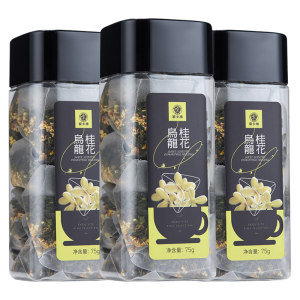 家乡缘 桂花乌龙茶养生茶茶包 3盒75包