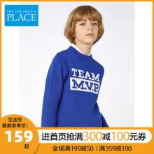 白菜！The Children's Place 男大童字母印花套头毛衣针织衫