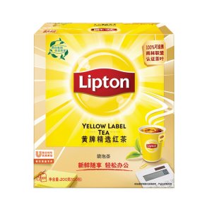 国际雨林联盟认证 立顿 黄牌精选红茶 100包
