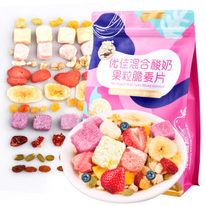 优佳 50%水果酸奶果粒燕麦片 400g 开袋即食代餐坚果谷物