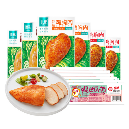 Fovo Foods 凤祥食品 优形鸡胸肉6袋+鸡肉小方饼6袋