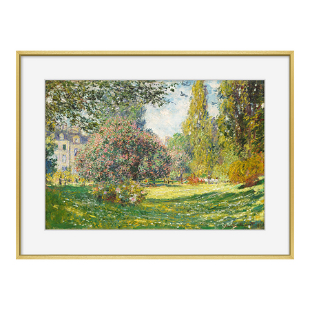 橙舍 莫奈《蒙梭公园》60*80cm 装饰画 油画布