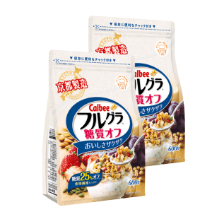 日本进口 卡乐比 减糖系列 水果麦片 600g*2袋