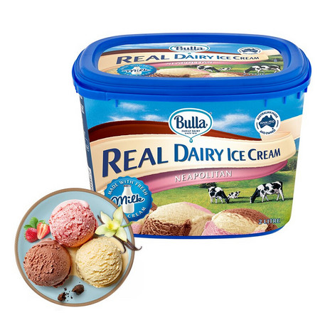 PLUS会员：Bulla 大桶冷饮冰淇淋 2L