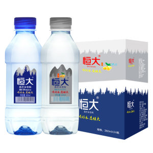 恒大 原味/柠檬味 苏打水 360ml*24瓶/箱