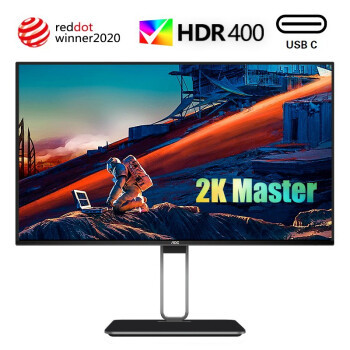 AOC 冠捷 Q27U2D 27英寸IPS显示器 （2K、91%DCI-P3、HDR400、65W Type-C）