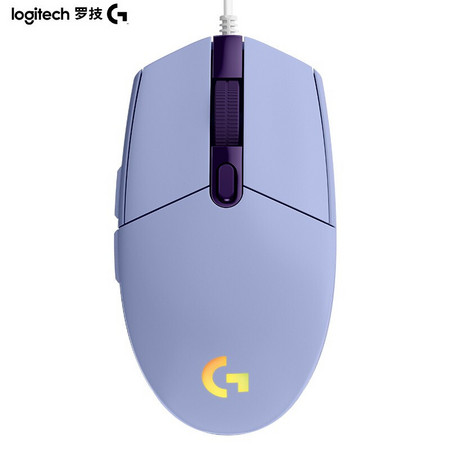 logitech 罗技 G102 二代 有线鼠标 紫色 8000DPI