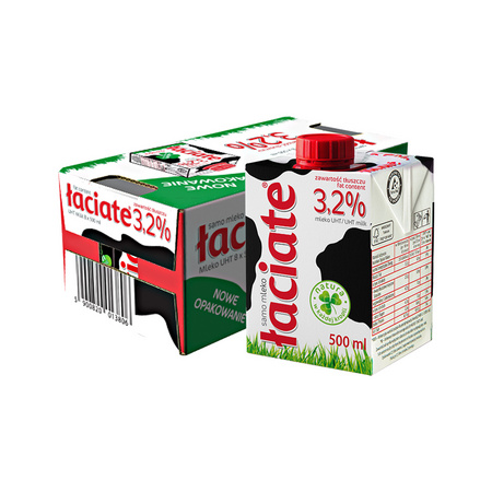 88VIP：Laciate 兰雀 全脂纯牛奶 500ml*8盒/箱