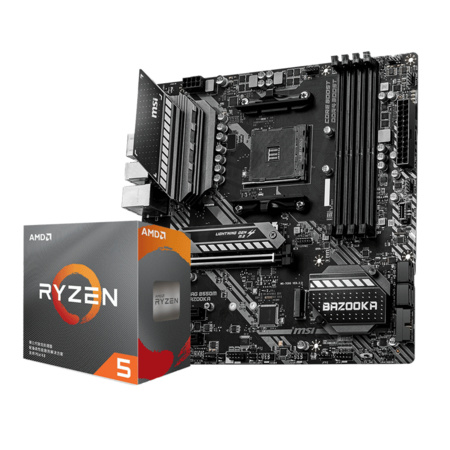 AMD R5 5600X 搭 微星 B550M MORTAR 迫击炮 主板CPU套装