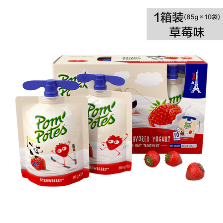 88VIP：法优乐(POM 儿童酸牛奶 草莓味 10袋