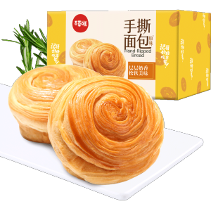 百草味 经典奶香 手撕面包 2斤/箱