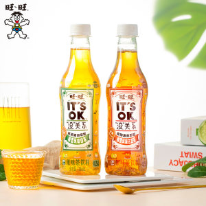 旺旺 没关系 梅酒风味绿茶/乌龙茶饮品 380ml*6瓶 低糖0脂