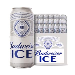 百威 冰啤啤酒 500ml*18听 整箱装