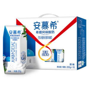 伊利 安慕希 原味希腊酸奶 205g*16盒