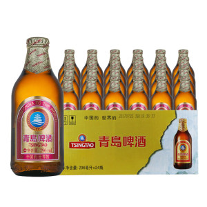 天猫超市 青岛啤酒 中高端款 金质小瓶 296ml*24瓶 整箱装