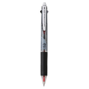 uni 三菱 MSXE3-500-07 多色圆珠笔(自动铅笔0.5mm+2支原子笔0.7mm)黑杆