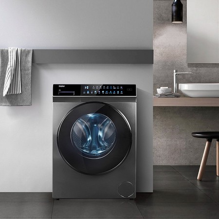 疯狂星期三：Haier 海尔 晶彩系列 EG100HBDC189SU1 洗烘一体机 洗10kg烘7kg 玉墨银