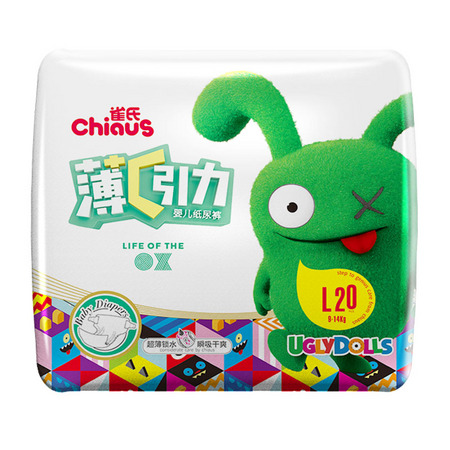 Chiaus 雀氏 薄+C引力 婴儿纸尿裤 L20片